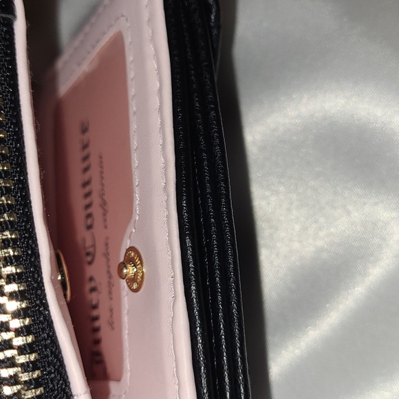 Juicy Couture Black Quilted Wallet with Gold Accents - Picture 6 of 10